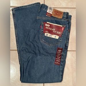 Levi’s 505 Regular Fit Men’s 36x32 100% Cotton New with Tags Zipper